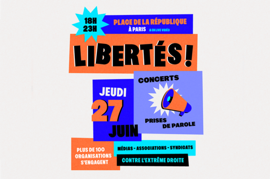 Grand rassemblement contre l’extrême droite jeudi 27 juin, à Paris