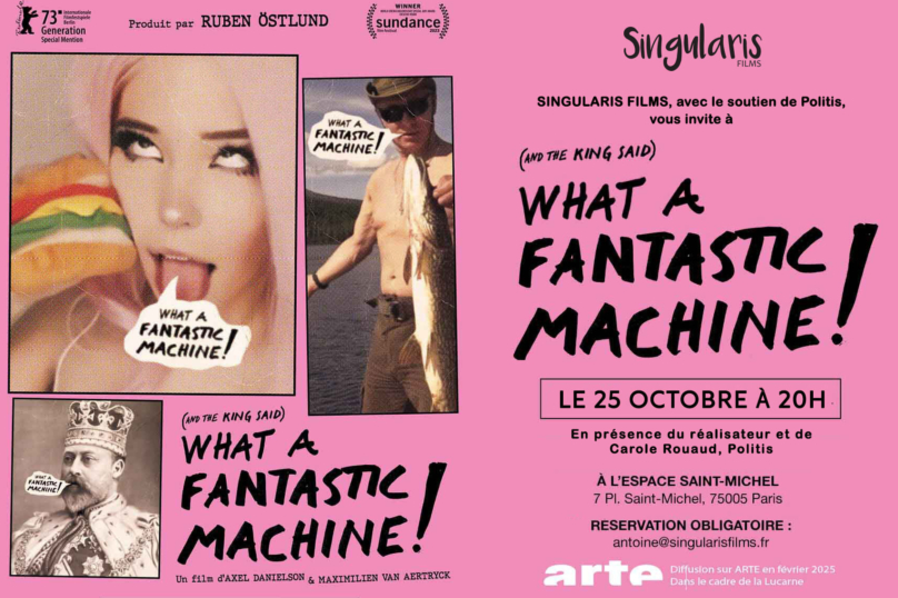 25 octobre : Politis à la projection-débat de « What a fantastic machine »