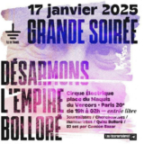 17 janvier : soirée « Désarmer Bolloré » à Paris